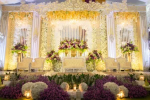 Luxury Stage Setup and Wedding Reception Decor at Divine Greenland